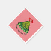 Serviette En Papier Napkin Dinosaur Couple Paper (Coin)