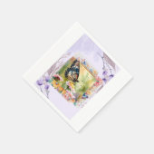 Serviette En Papier Napkin écru Baterfly (Coin)