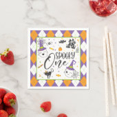 Serviette En Papier Napkin éffrayant - Blanc (En situation)