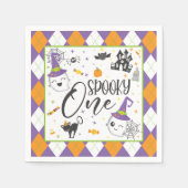 Serviette En Papier Napkin éffrayant - Blanc (Devant)