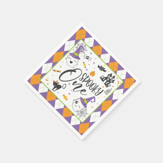 Serviette En Papier Napkin éffrayant - Blanc (Coin)