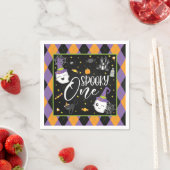 Serviette En Papier Napkin éffrayant - noir (En situation)