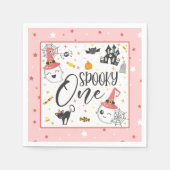 Serviette En Papier Napkin éffrayant - rose (Devant)