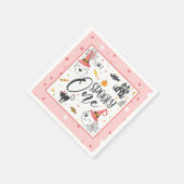 Serviette En Papier Napkin éffrayant - rose (Coin)