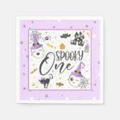 Serviette En Papier Napkin éffrayant - violet (Devant)