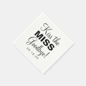 Serviette En Papier Napkin - Embrasse la Miss Adieu (Coin)