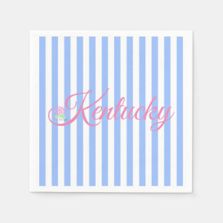 Serviette En Papier Napkin en bande bleue du Kentucky