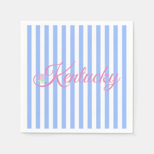 Serviette En Papier Napkin en bande bleue du Kentucky (Devant)