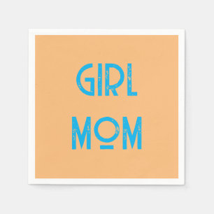 Serviette En Papier Napkin en papier GIRL MOM