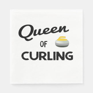 Serviette En Papier Napkin en papier Queen of Curling