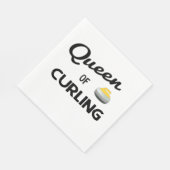 Serviette En Papier Napkin en papier Queen of Curling (Coin)