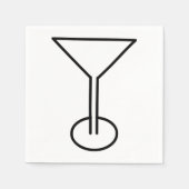 Serviette En Papier Napkin en verre Cosmo (Devant)