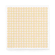 Napkin En vichy jaune