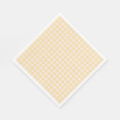 Serviette En Papier Napkin En vichy jaune (Coin)