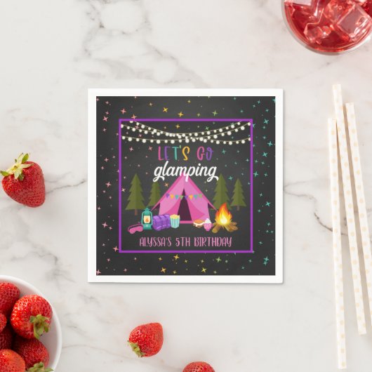 Serviette En Papier Napkin fête d'anniversaire - Personnalisé (En situation)