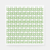 Serviette En Papier Napkin - Fibres vertes tissées (Devant)