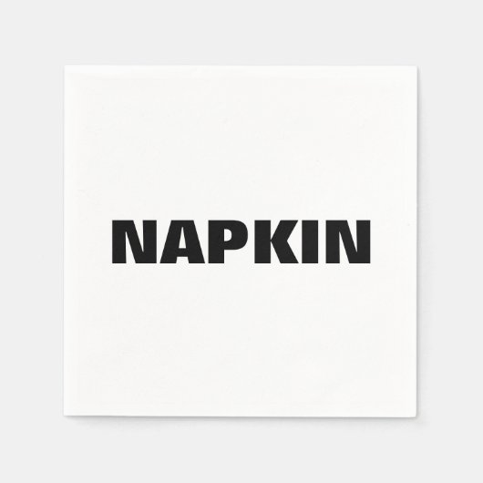 Serviette En Papier Napkin générique (Devant)