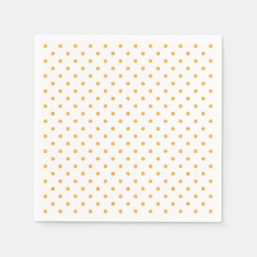 Serviette En Papier Napkin Gold Dot (Devant)