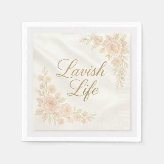 Serviette En Papier Napkin Lavish Soft (Devant)