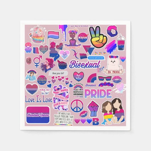Serviette En Papier Napkin papier LGBTQ (Devant)