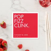 Serviette En Papier Napkin - Pop Fizz Clink (En situation)