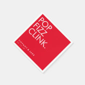 Serviette En Papier Napkin - Pop Fizz Clink (Coin)