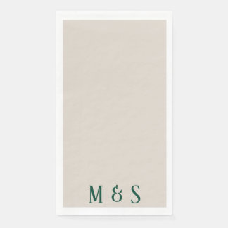 Serviette En Papier Napkin pour dîner à fleurs vertes