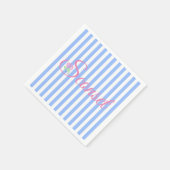 Serviette En Papier Napkin Sconset/Nantucket Blue Stripe (Coin)
