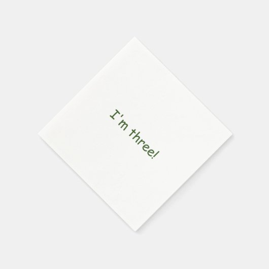 Serviette En Papier Napkin Upsherin customisé (Coin)