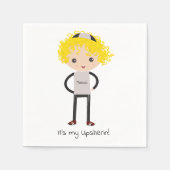 Serviette En Papier Napkin Upsherin customisé (Devant)