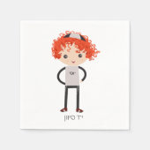 Serviette En Papier Napkin Upsherin customisé (Devant)