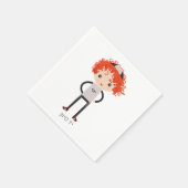 Serviette En Papier Napkin Upsherin customisé (Coin)