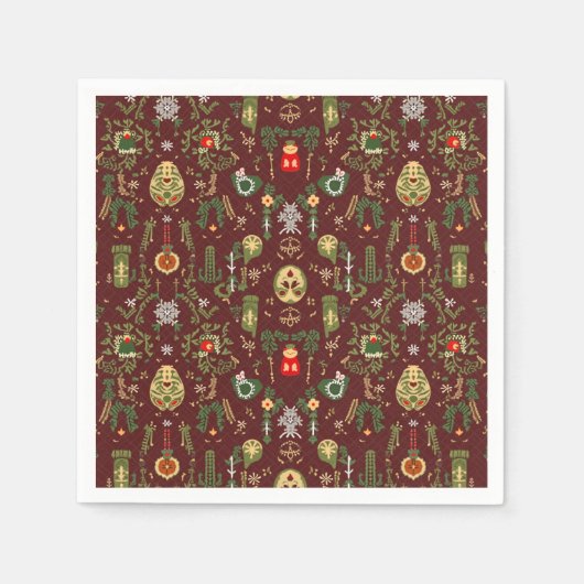 Serviette En Papier Napkin vibe Noël (Devant)