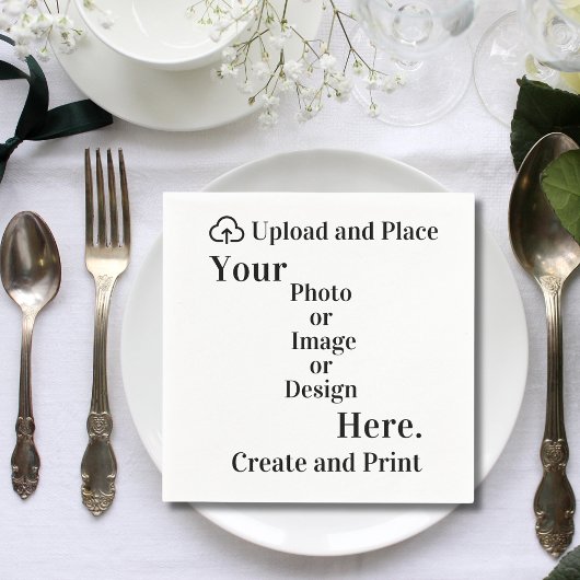 Serviette En Papier Napkin votre conception ou téléchargement de photo