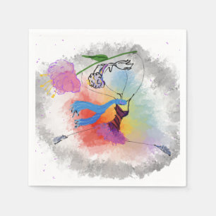 Serviette En Papier Napkine colorée