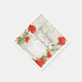 Serviette En Papier NAPKINES DE PAPIER ROUGE vintage (Coin)