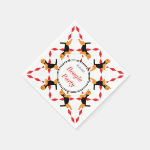 Serviette En Papier Napkins beagle