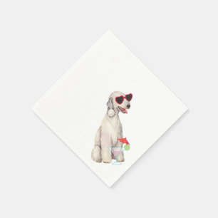 Serviette En Papier Napkins Bedlington Terrier