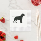 Serviette En Papier Napkins Black Lab (En situation)