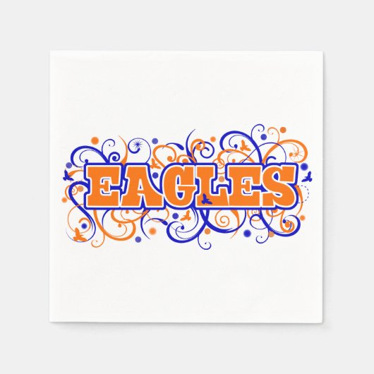 Serviette En Papier Napkins Bronson Eagles (Devant)