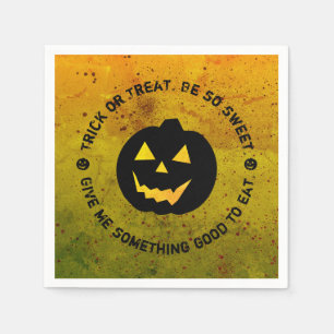 Serviette En Papier Napkins Citrouille de l'Halloween