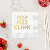 Serviette En Papier Napkins CLINK POP FIZZ (En situation)