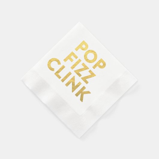 Serviette En Papier Napkins CLINK POP FIZZ (Coin)