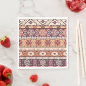 Serviette En Papier Napkins d'artisanat aztèque (En situation)