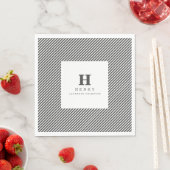 SERVIETTE EN PAPIER NAPKINS DE LA PARTIE DE DIPLÔME INITIALE (En situation)