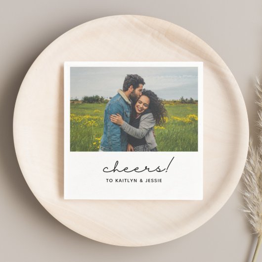 Serviette En Papier Napkins de la partie d'engagement personnalisées