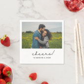 Serviette En Papier Napkins de la partie d'engagement personnalisées (En situation)