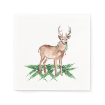 Napkins de Noël Deer