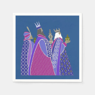 Serviette En Papier Napkins de Noël - Hommes sages de Noël