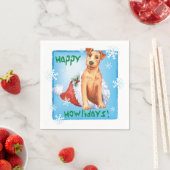 Serviette En Papier Napkins de Noël irlandais Terrier (En situation)